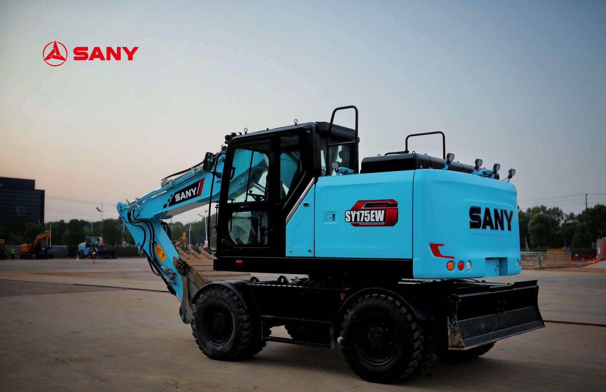 The fully electric SY175EW wheeled excavator- Coming Q1 2026!